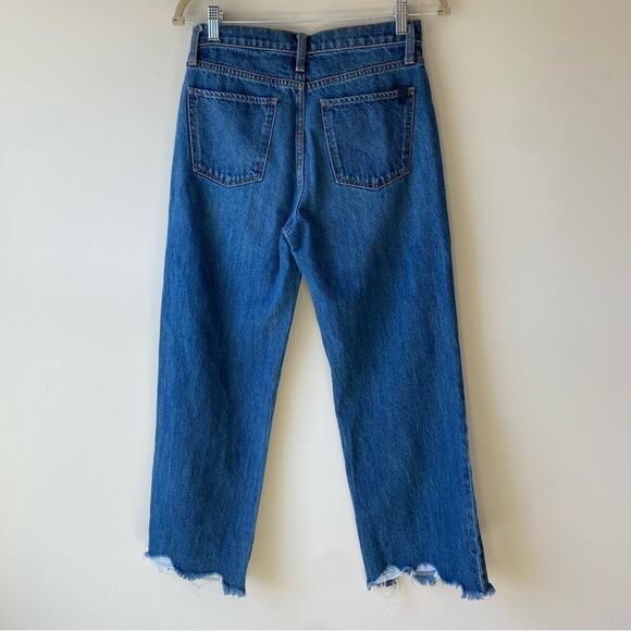 Joe’s Jeans The Blake High Rise Wide Leg Crop Jeans Raw Edge Hem Size 26 - Picture 9 of 10